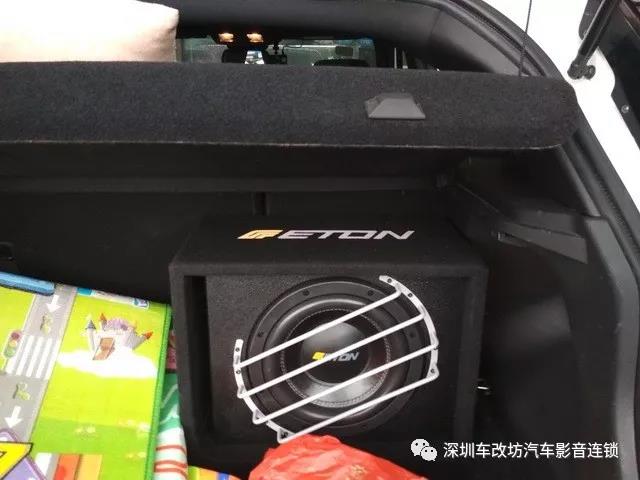 惹人心醉 陆丰X7改装伊顿 FORSE 10-800BR—深圳车改坊汽车音响改装