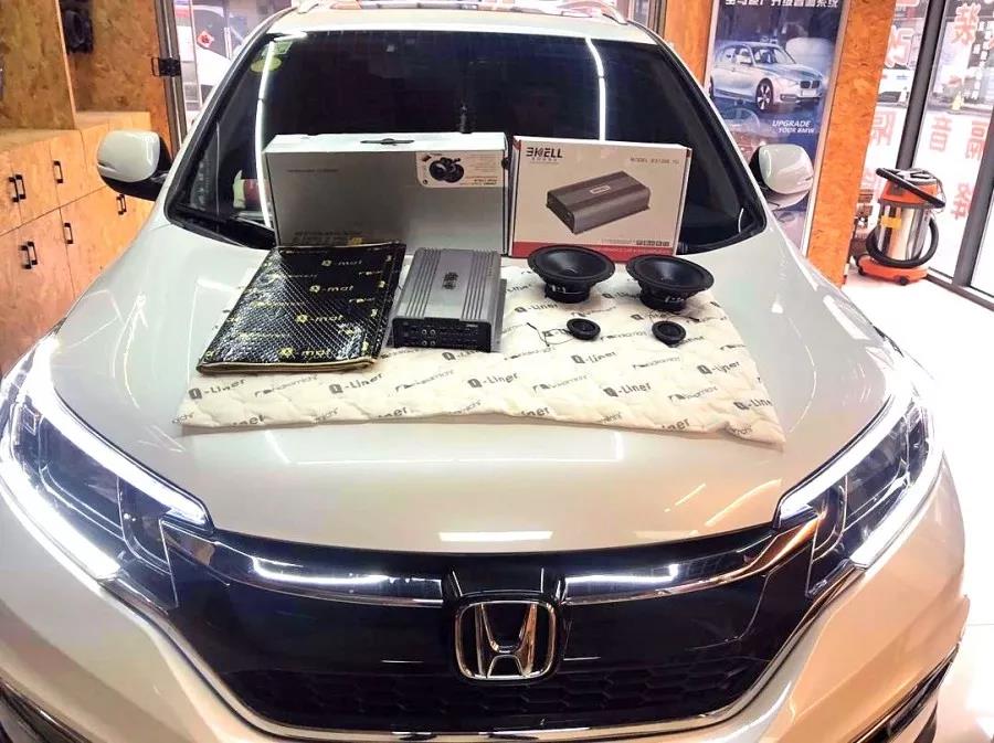 何以解忧，唯有升级改装-车改坊合肥店为本田CRV汽车音响升级德国ETON