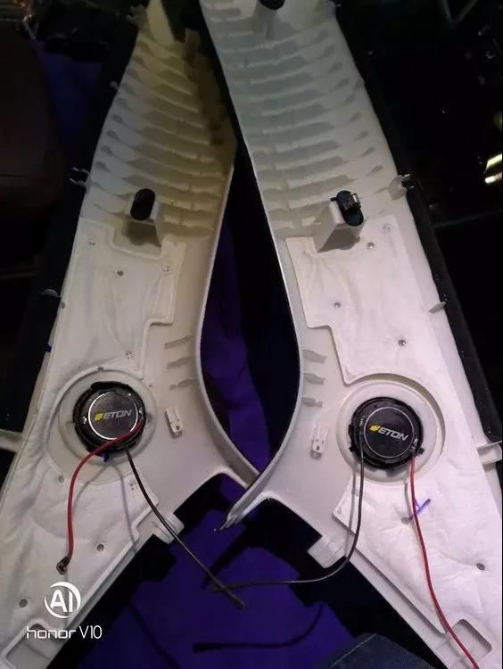 创经典之声-车改坊郑州卡卡汽车音响店君威汽车音响升级ETON两分频