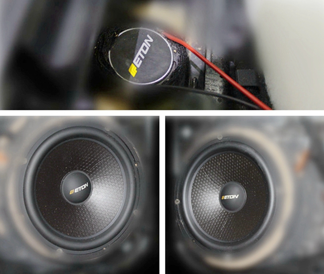 汽车音响我做主 武汉歌德大众途锐改装ETON和AR