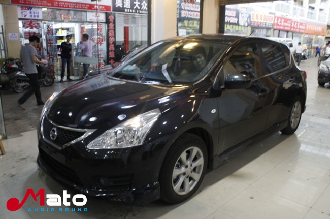 上海音豪 尼桑骐达改装德国ETON（伊顿）汽车音响