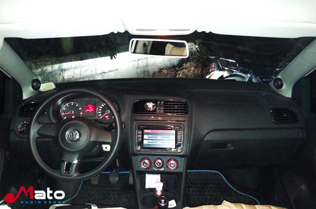 劲享超低音 龙岩天诚大众POLO改装美国霸克音响