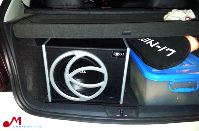 劲享超低音 龙岩天诚大众POLO改装美国霸克音响