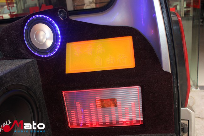 小型轰炸机 阜阳悦音五菱荣光改装美国霸克音响