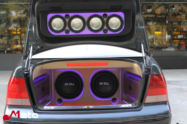 音乐小钢炮 丽声音乐大众宝来改装美国霸克音响