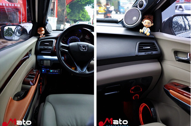 锦上添花 佛山车改坊本田锋范改装TEC和霸克音响