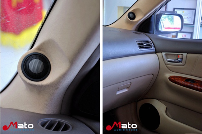 追求好声音 新塘红日丰田花冠改装德国ETON喇叭