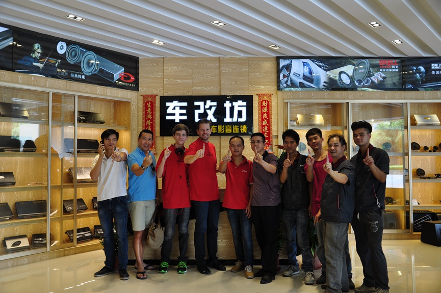 美国Hybrid Audio总裁斯科特到访车改坊佛山百佳