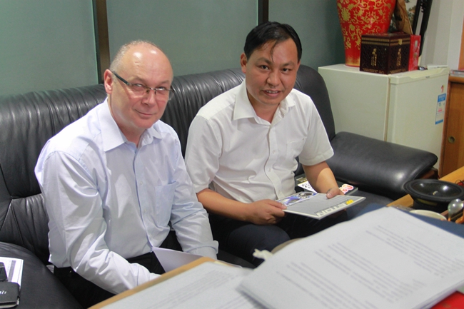 德国ETON总裁到访广州美托声频进行工作访问